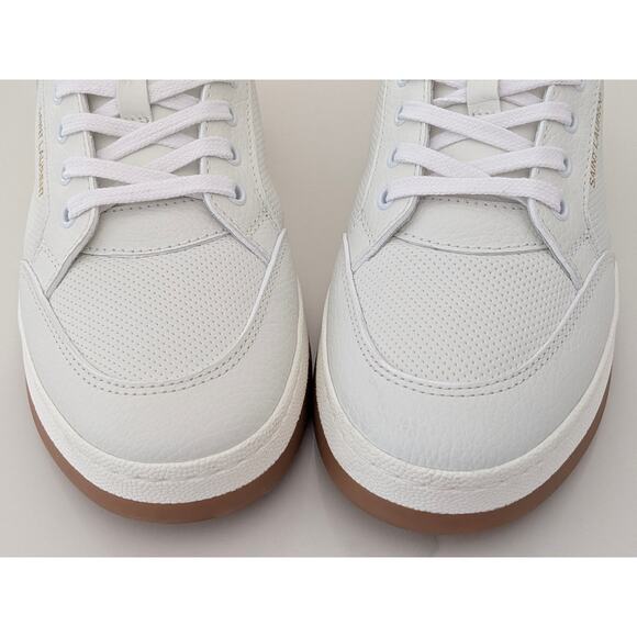 Yves Saint Laurent SL/61 Low Top Leather Sneakers YSL 41 US 11 Floor Sample $875 - Picture 6 of 12